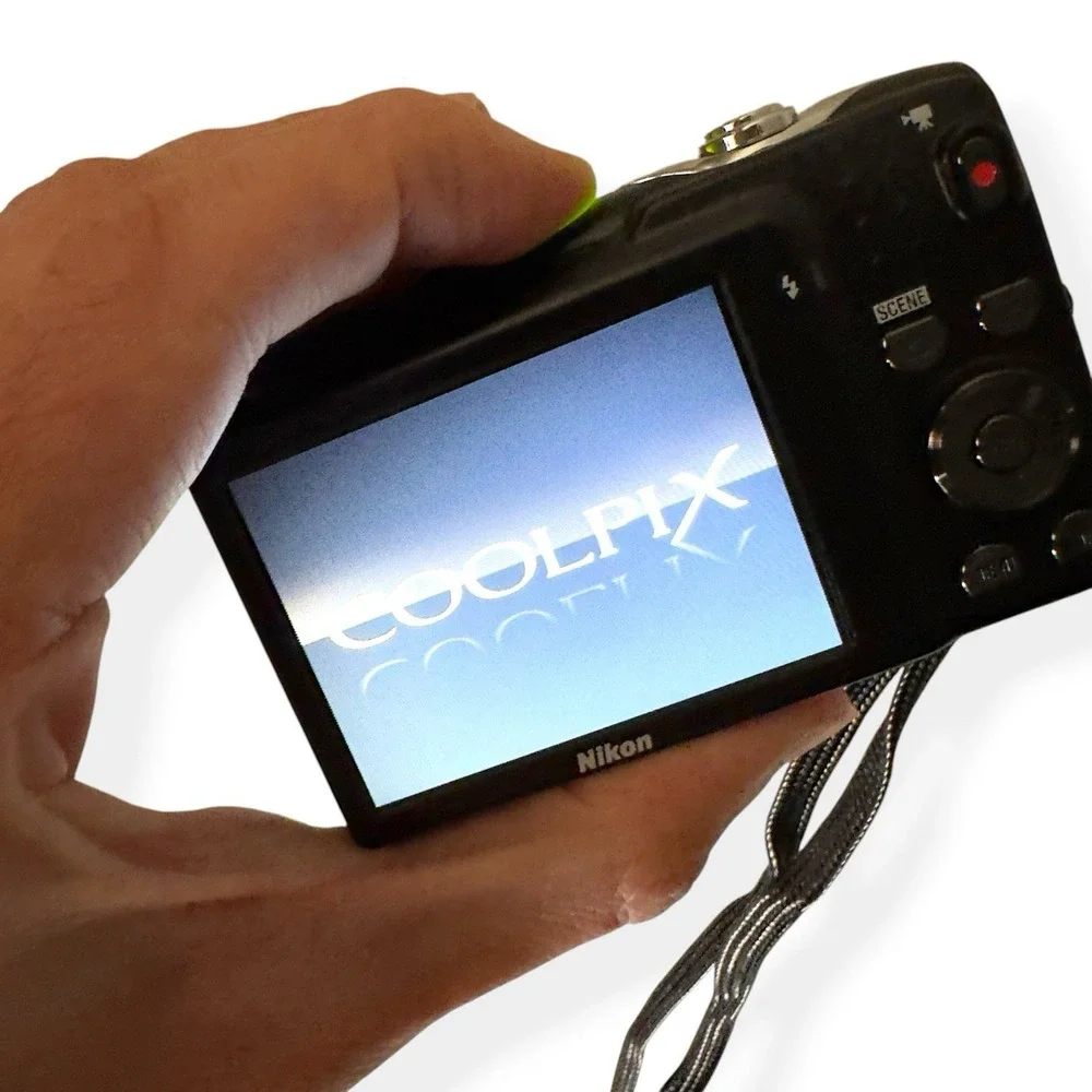 Nikon COOLPIX S3100 14MP Champagne Digital Camera 5X Zoom Charger Bundle TESTED